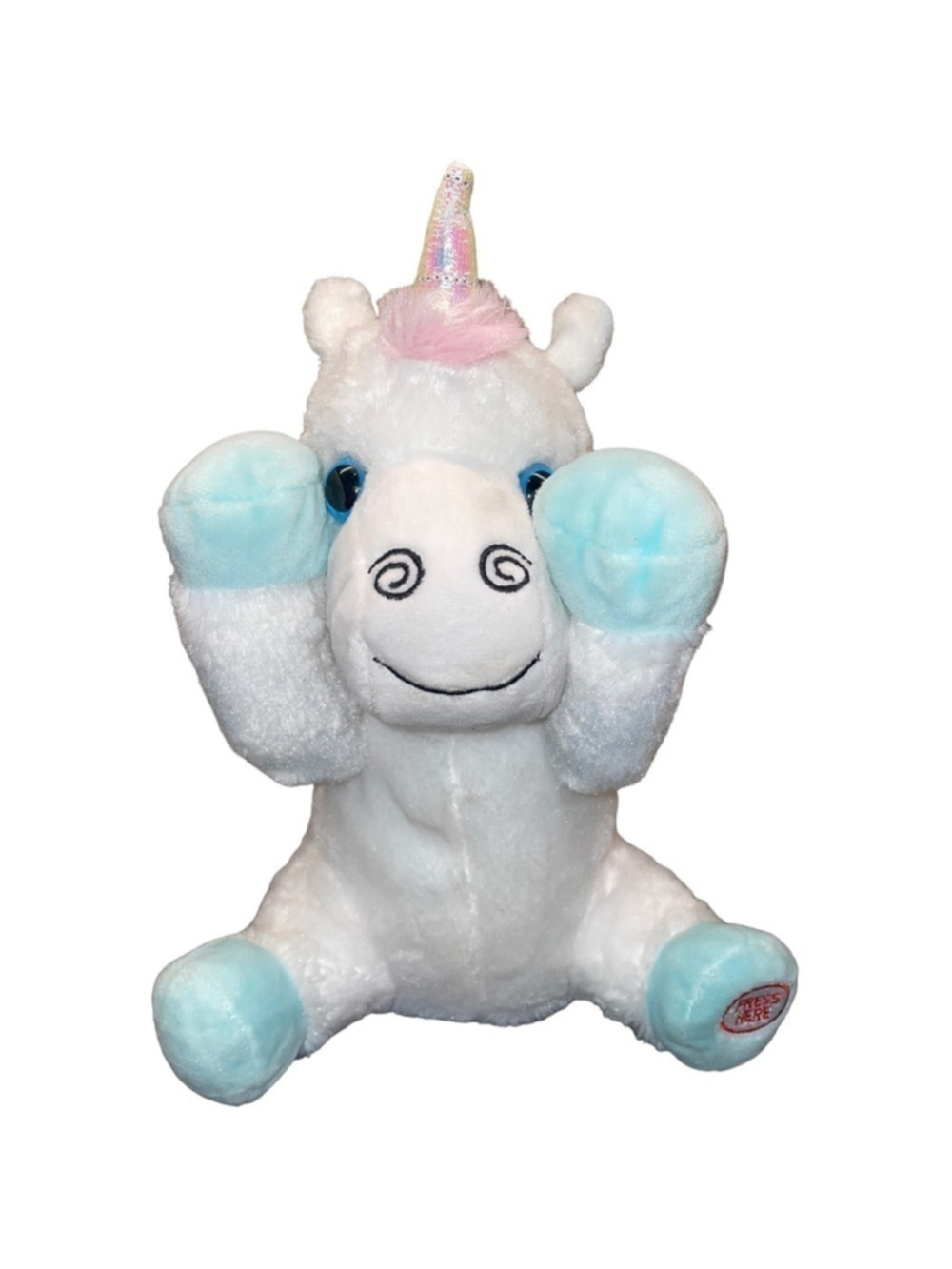 Walgreens Animated Peekaboo Unicorn Plush Stuffed Animal Baby Toy Giggles 8”